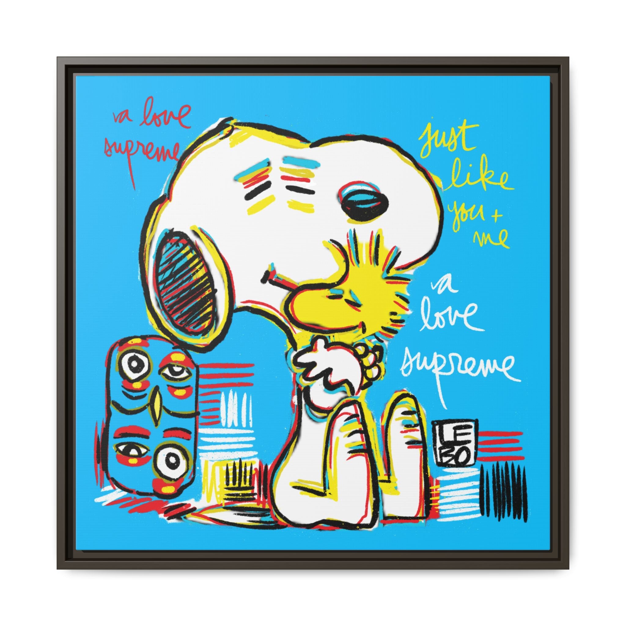 A Love Supreme, Just like You & Me - Lebo Framed Premium Gallery Wrap Canvas