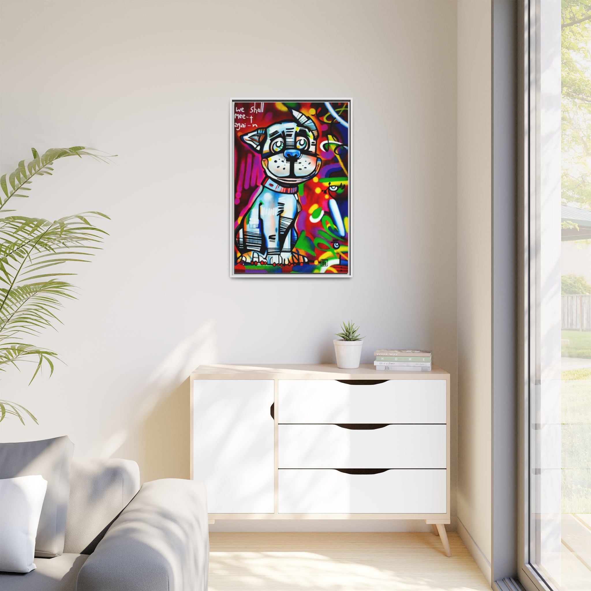 We Shall Meet Again - Lebo Framed Premium Gallery Wrapped Canvas