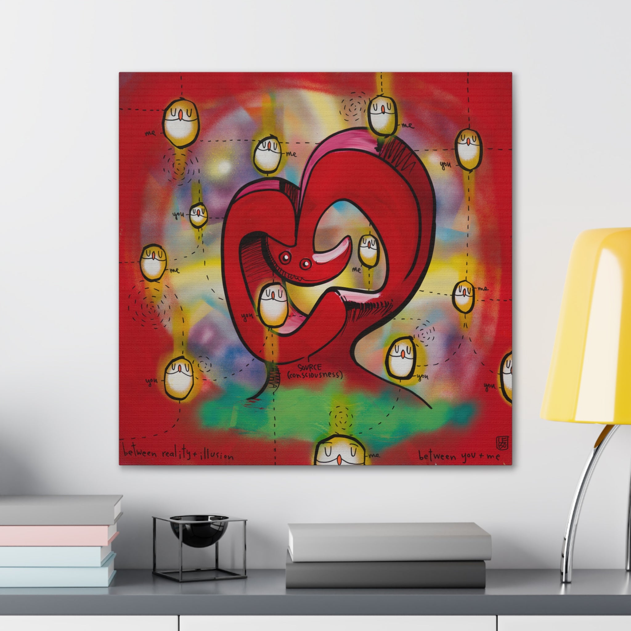 Between You and Me - Lebo Gallery Wrapped Canvas