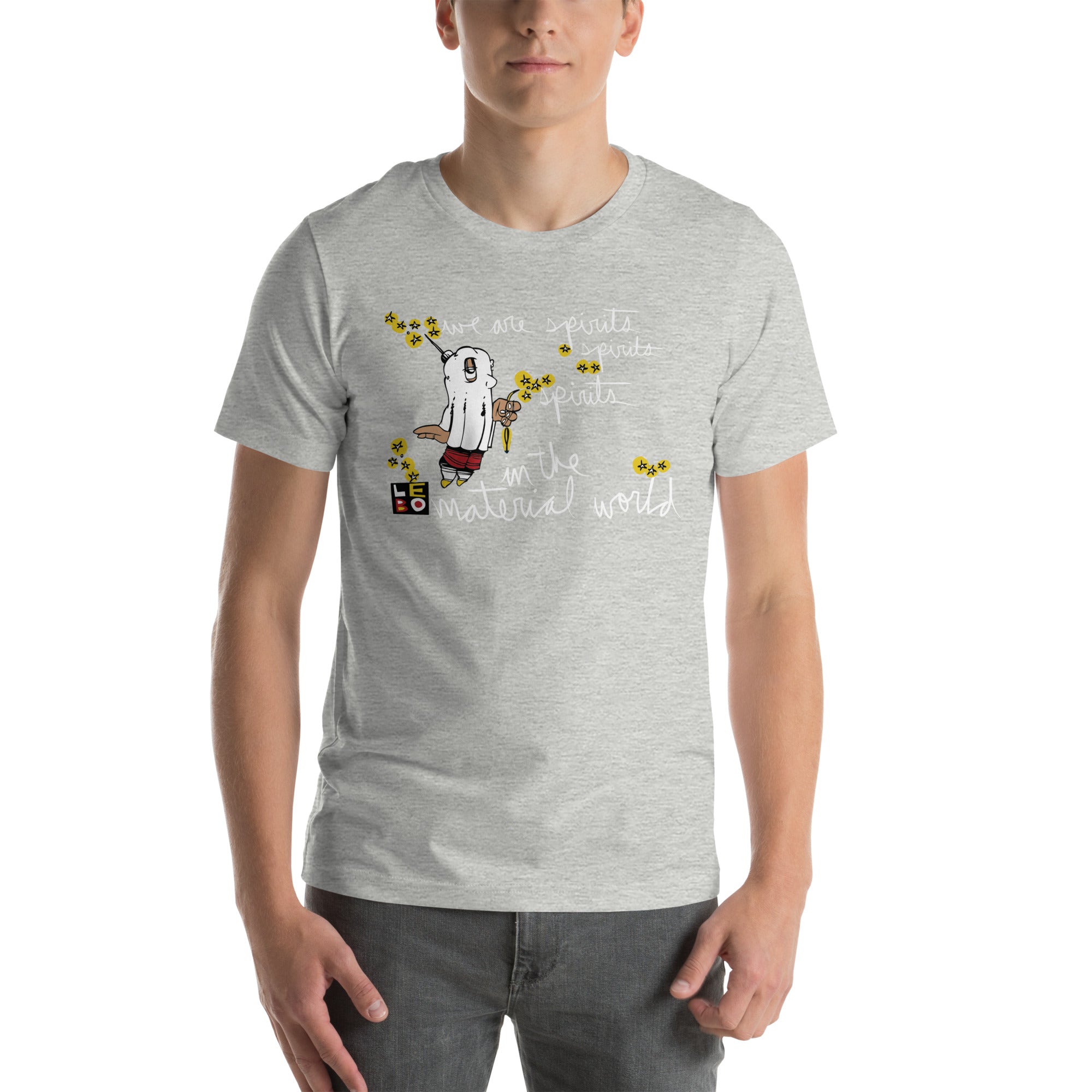 We Are Spirits in the Material World - Lebo Short Sleeve Unisex T-Shirt