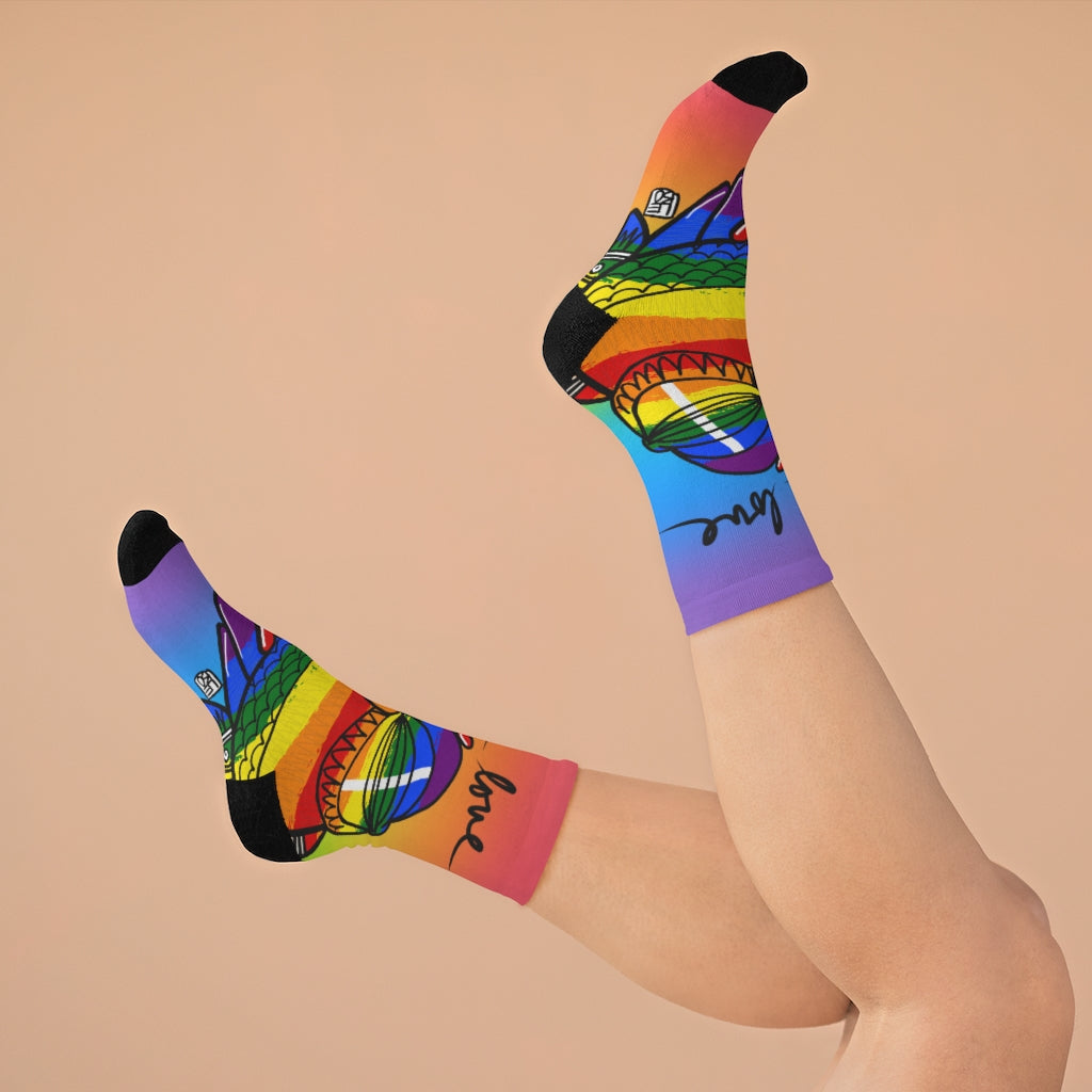 Spread Love - Rainbow Collection - Lebo Tribe Socks