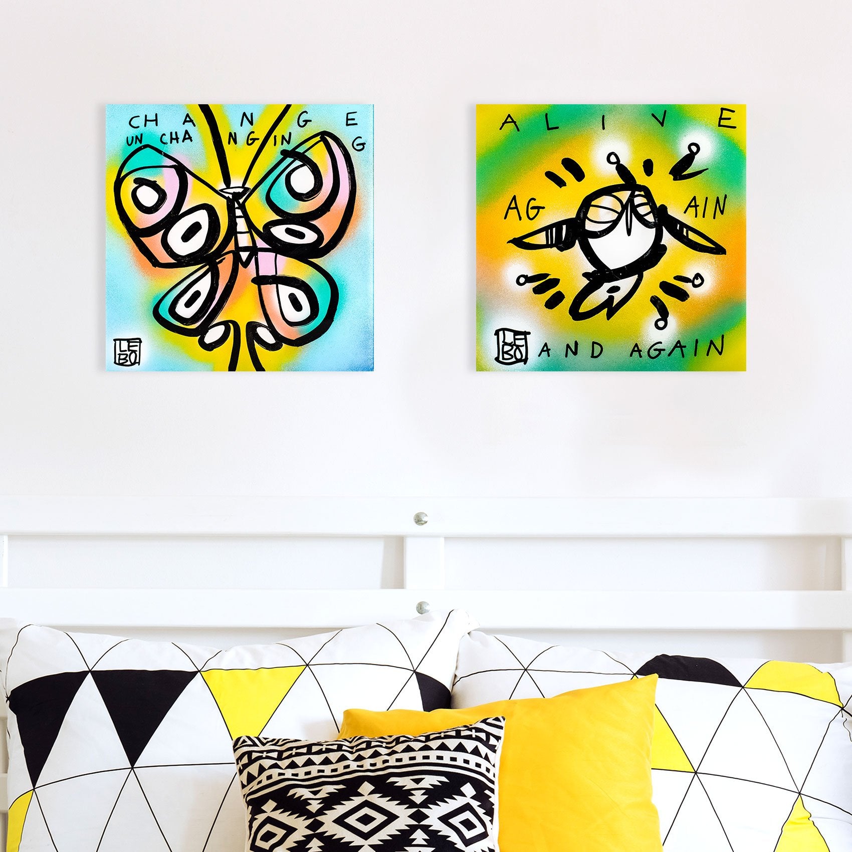 Change Unchanging, Alive, Again and Again 2 Series - Mineral Print - shop.leboart.com