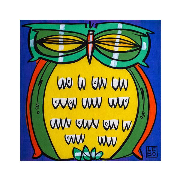 A Parliament Of Owls- A Moment Of Reflection 3 Series - Mineral Print - shop.leboart.com