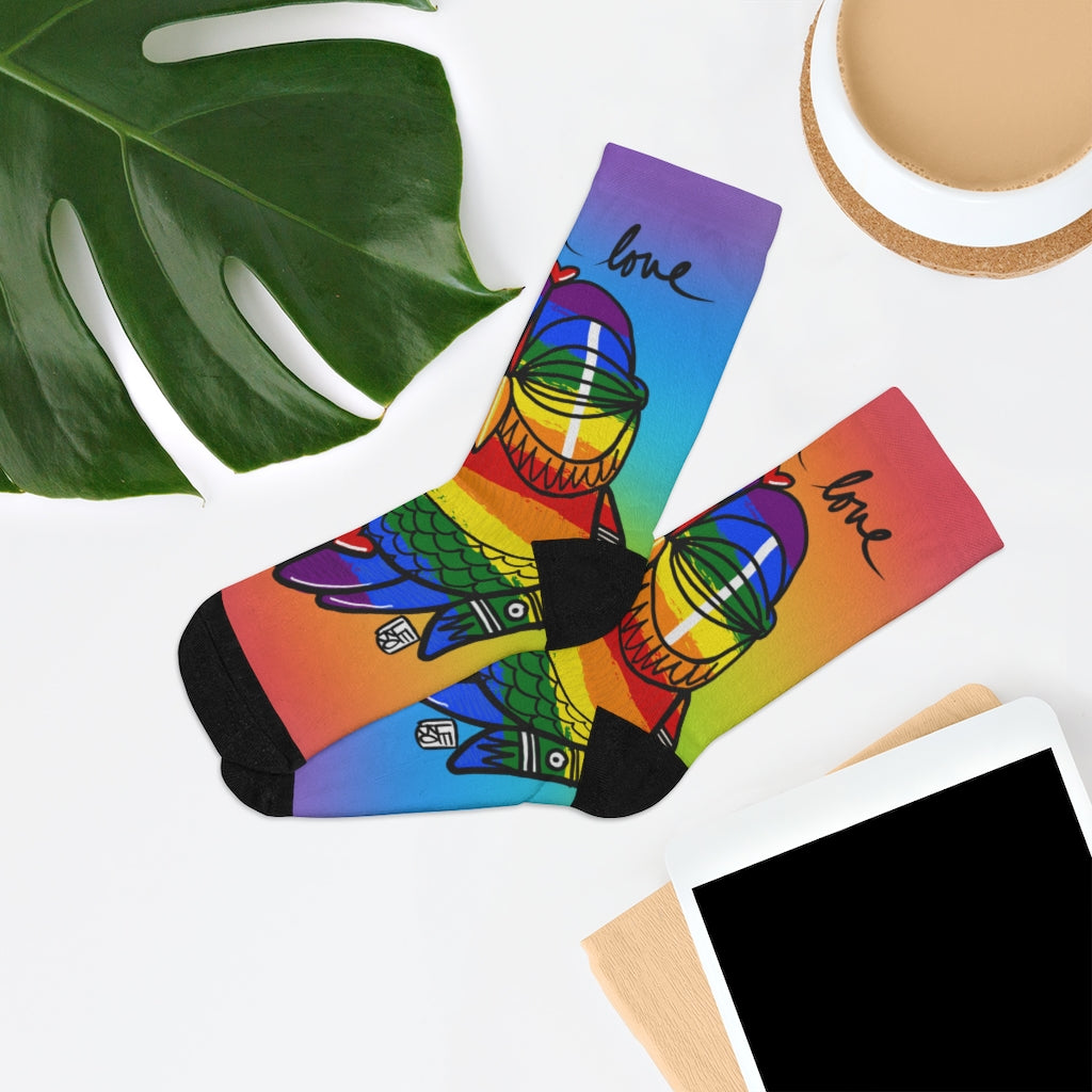 Spread Love - Rainbow Collection - Lebo Tribe Socks