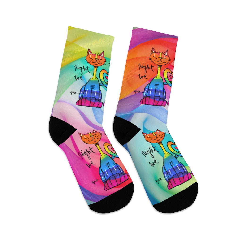 Right Where We Belong - Rainbow Collection - Lebo Tribe Socks