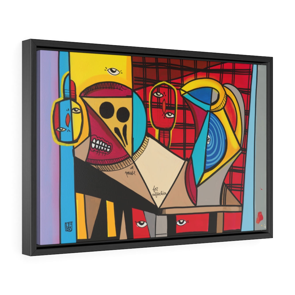 A Pause for Reflection - Lebo Framed Premium Gallery Wrap Canvas