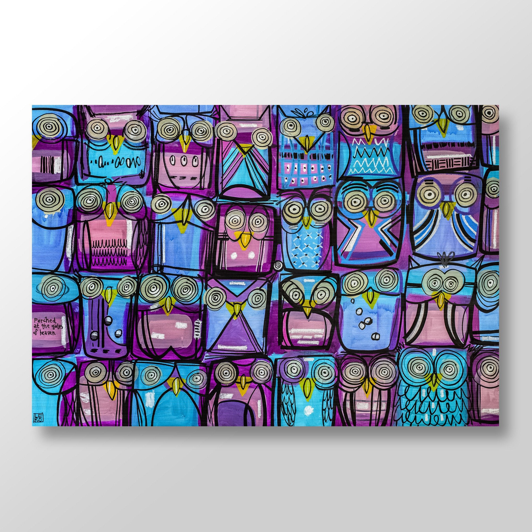 A Parliament of Owls - Art Bond (Purple) - shop.leboart.com