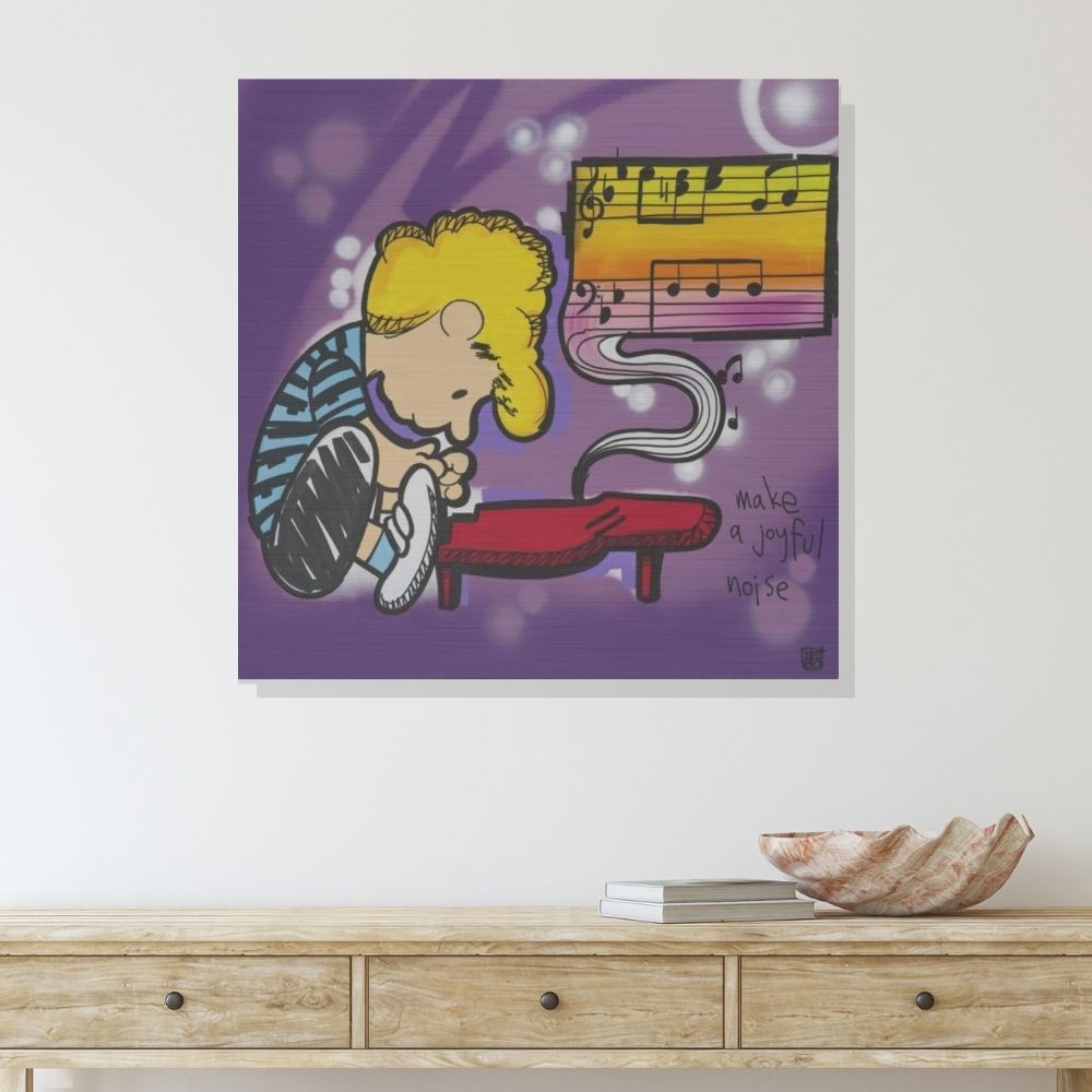 Make a Joyful Noise - Lebo Brushed Aluminum Artbond