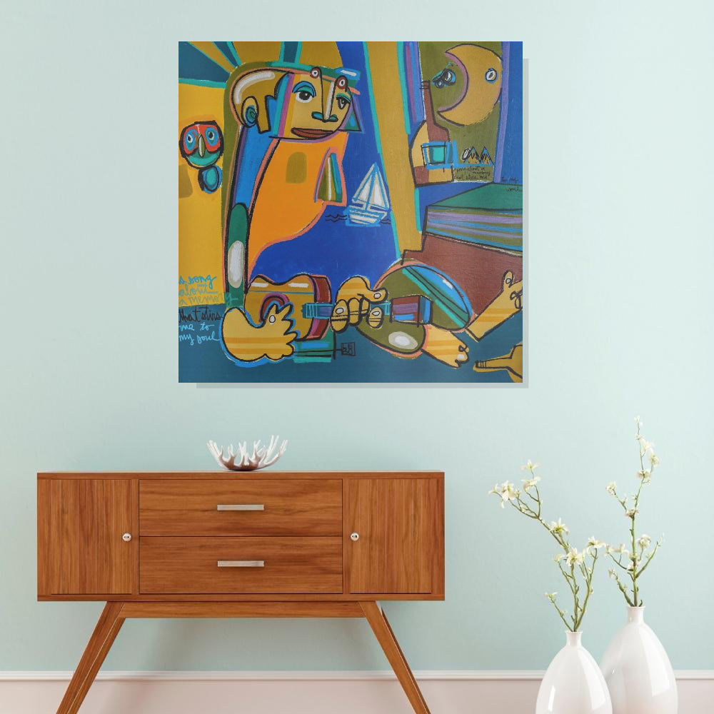 A Song About a Memory that Stirs me to my Soul - Lebo Brushed Aluminum Artbond