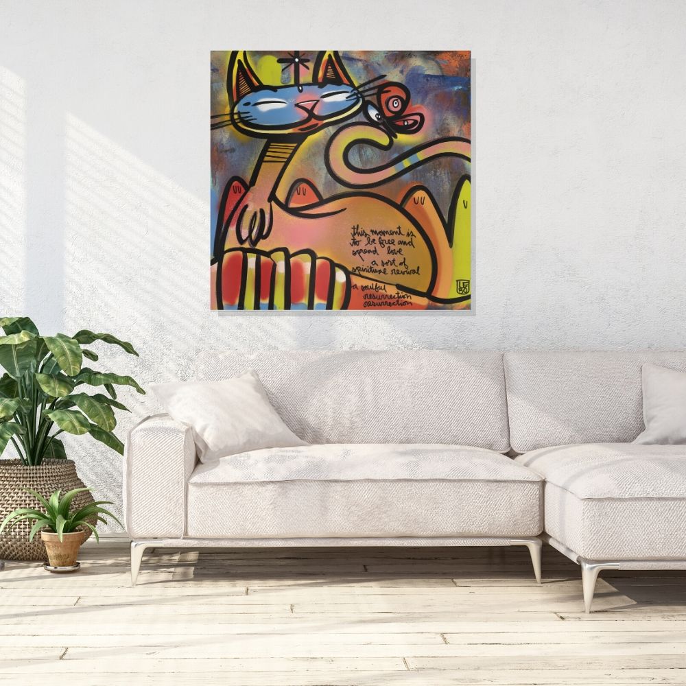 A Soulful Resurrection - Lebo Brushed Aluminum Artbond