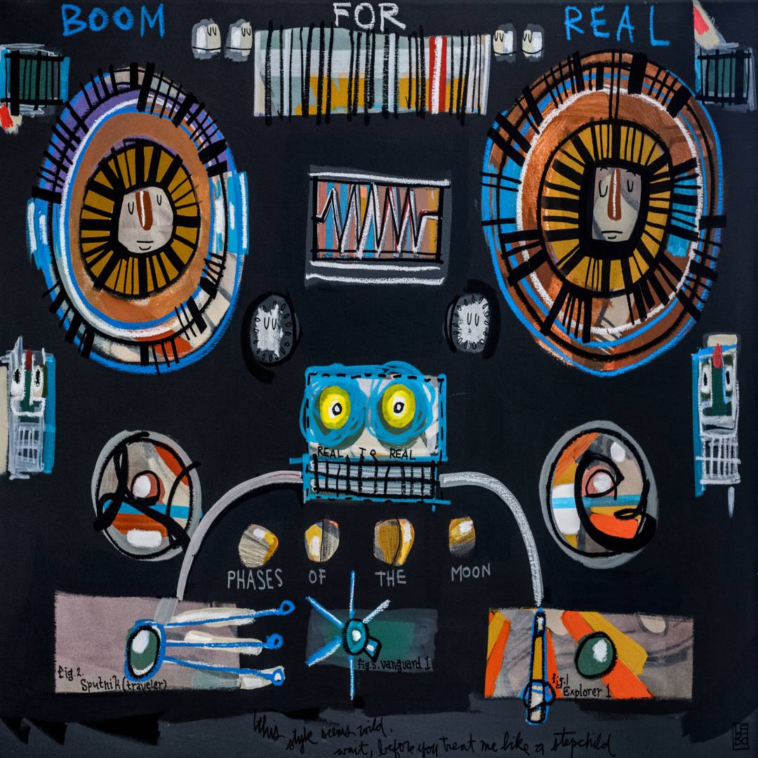 Boom For Real - Lebo 101 Series - Lebo Framed Ceramic Tile