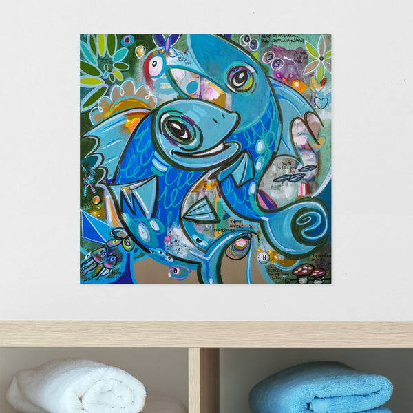 As We Spin Within this Sacred Symbiosis - Jacques Cousteau Series - Mineral Print - shop.leboart.com