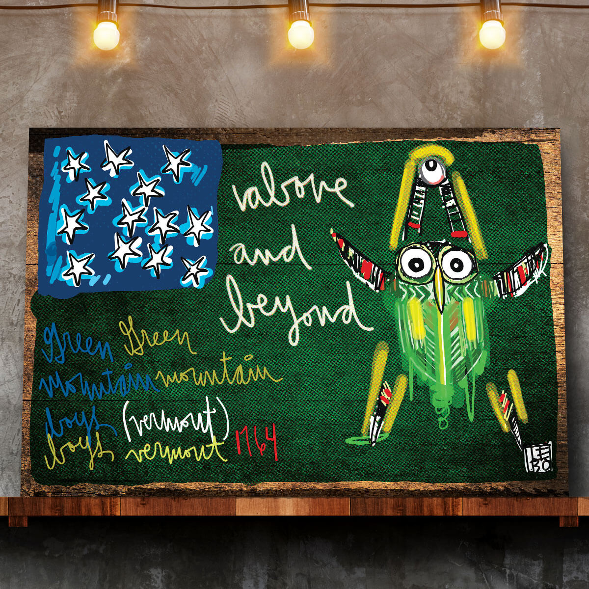 Above and beyond (Green mountain boys) - Mineral Print - shop.leboart.com