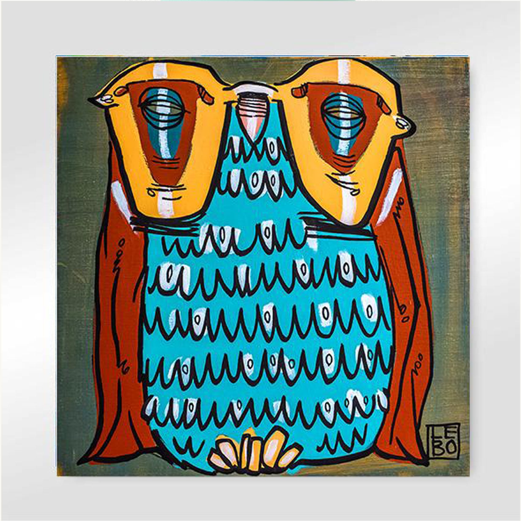 A Parliament of Owls, Moment Of Reflection - Lebo Brushed Aluminum Artbond