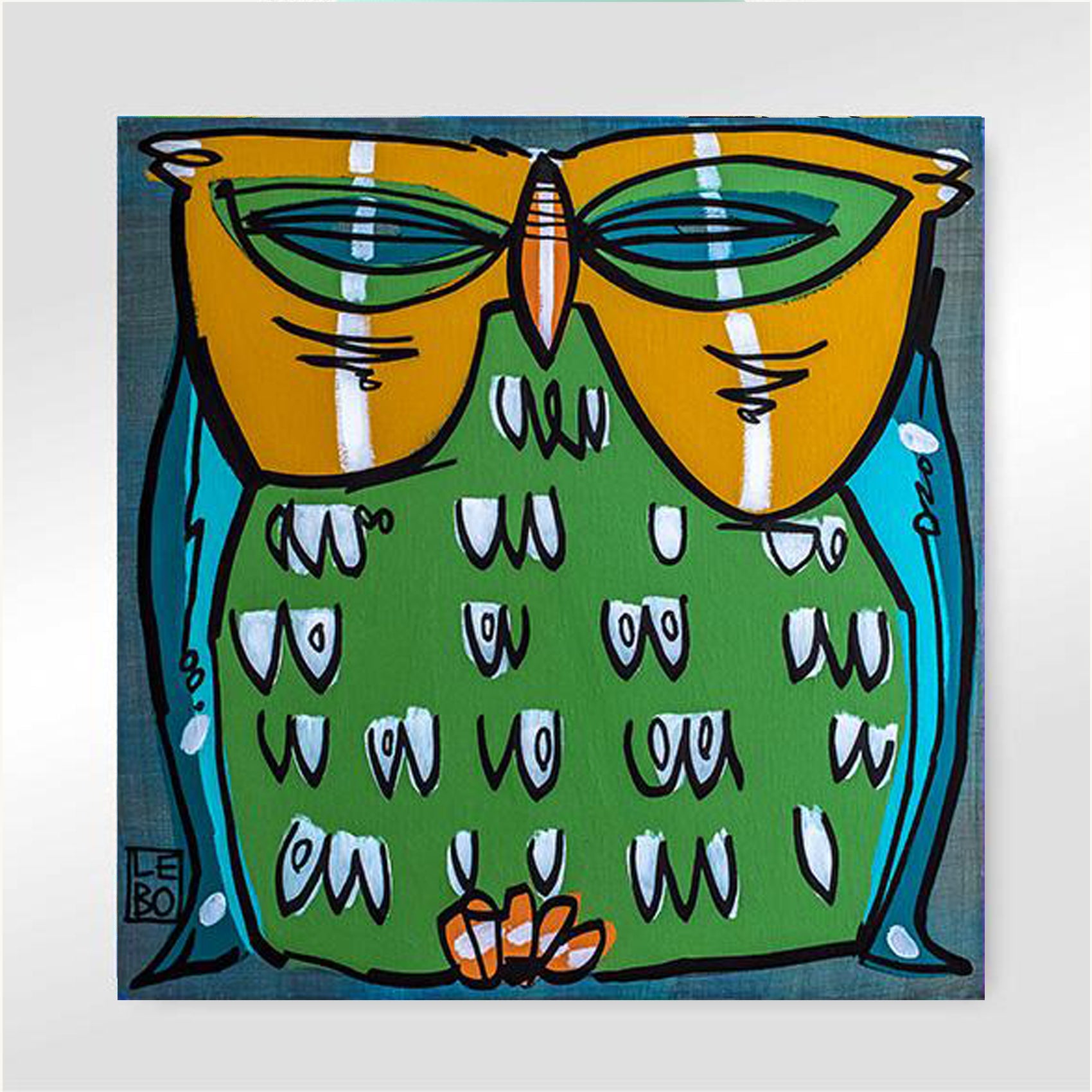 A Parliament of Owls, Moment Of Reflection - Lebo Brushed Aluminum Artbond