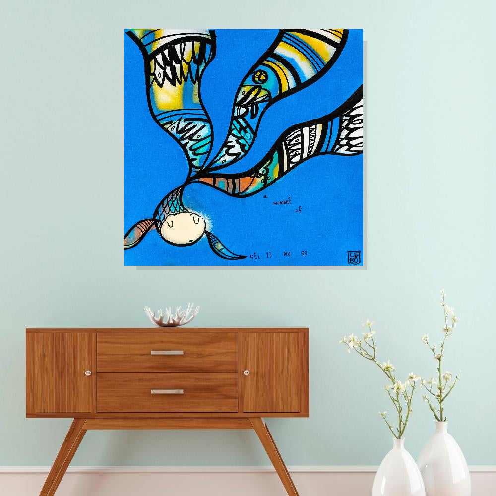 A Moment Of Stillness  - Lebo Brushed Aluminum Artbond