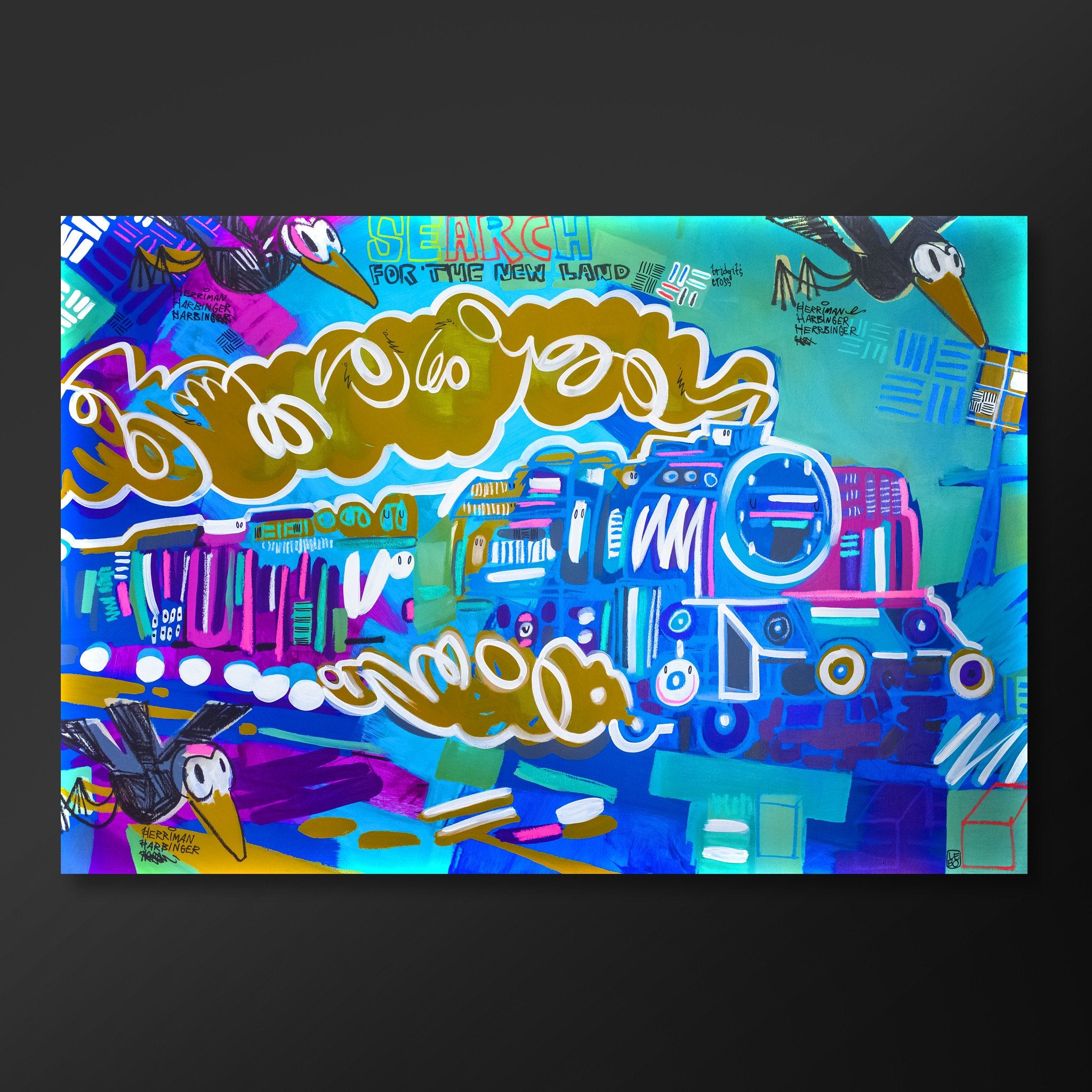 Search For the New Land - Special Edition - Mineral Print - shop.leboart.com