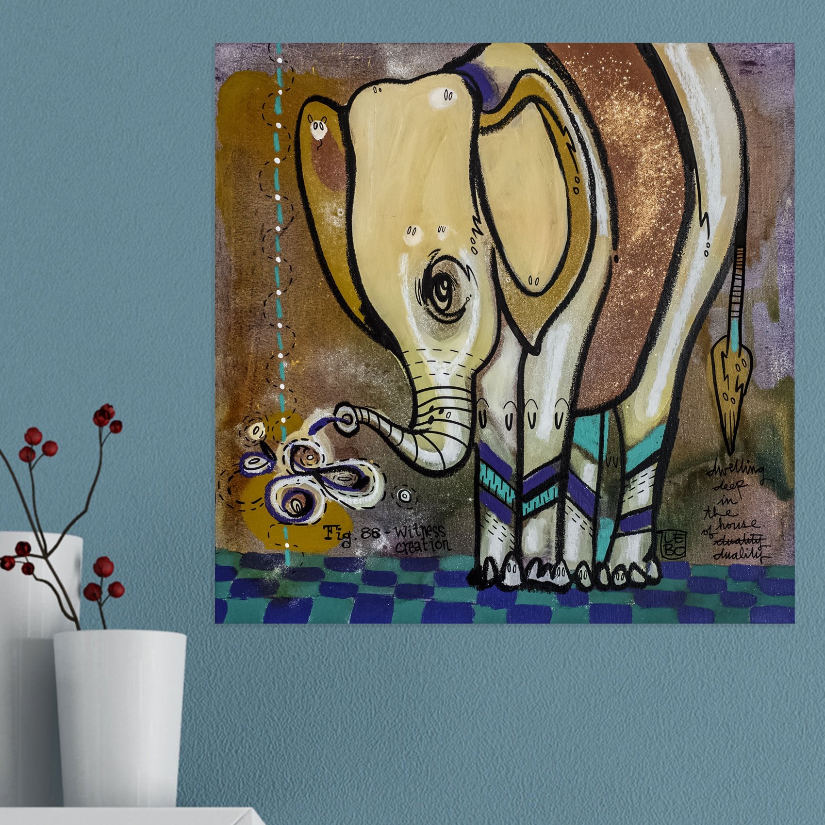 Sweeping Deep In The House Of Duality - Mineral Print - shop.leboart.com