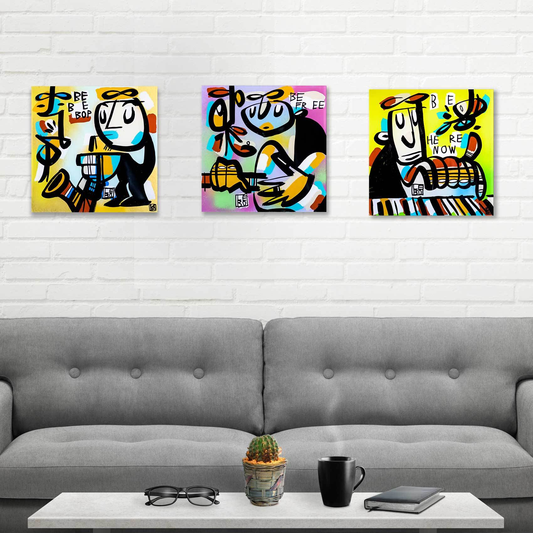 Be Bop, Be Free, Be Here - Signature Series - Mineral Print - shop.leboart.com