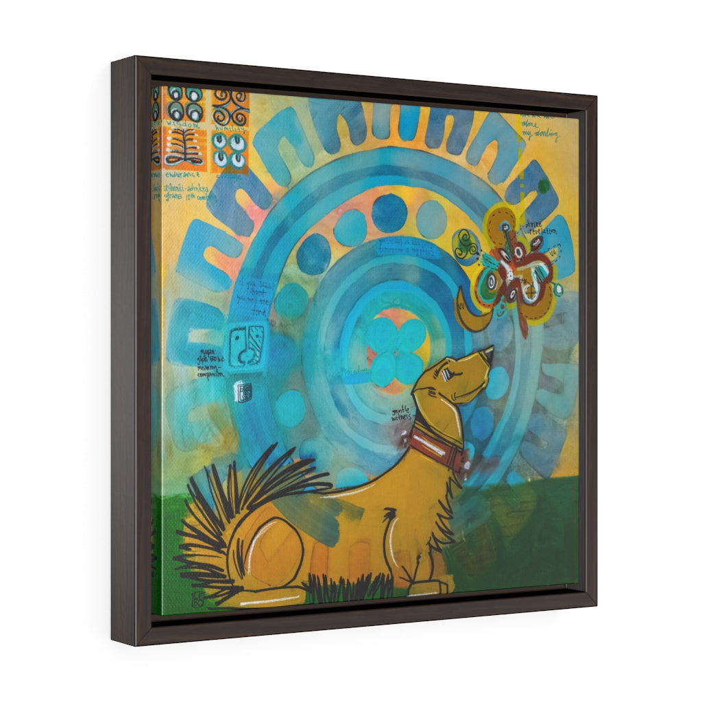 Gentle Witness, We are not alone my darling - Lebo Framed Premium Gallery Wrap Canvas