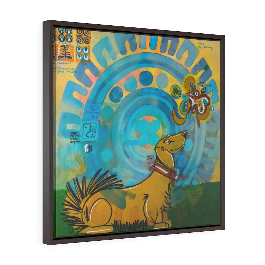 Gentle Witness, We are not alone my darling - Lebo Framed Premium Gallery Wrap Canvas