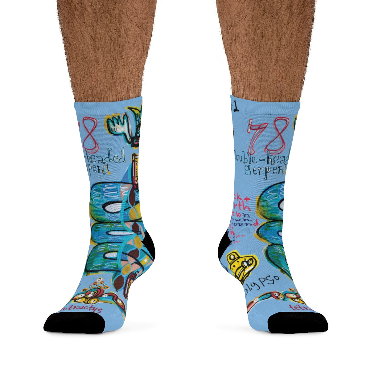 Double Headed Serpent – Lebo Tribe Socks