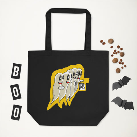 Gaggle of Friendly Ghosts - Lebo Eco Tote Bag
