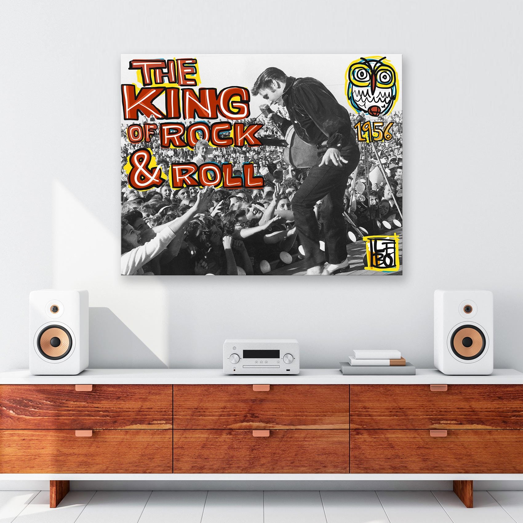 The King Of Rock & Roll - Art Bond - shop.leboart.com