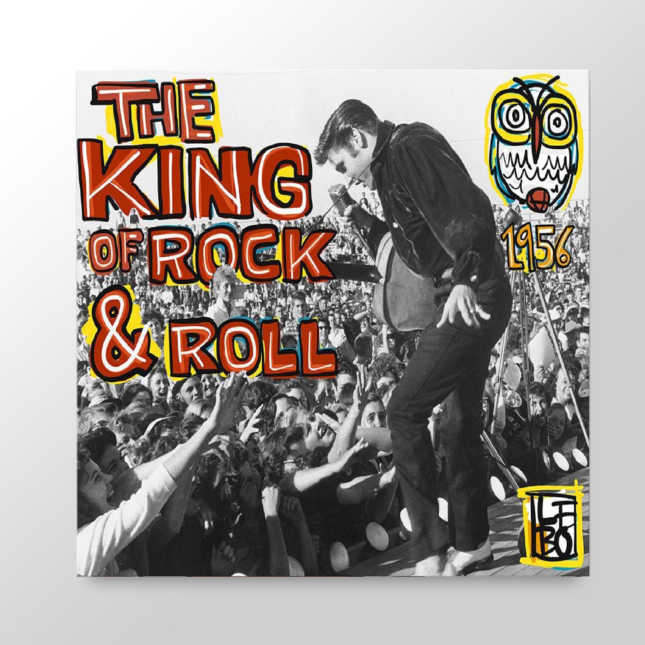 The King Of Rock & Roll - Lebo Brushed Aluminum Artbond