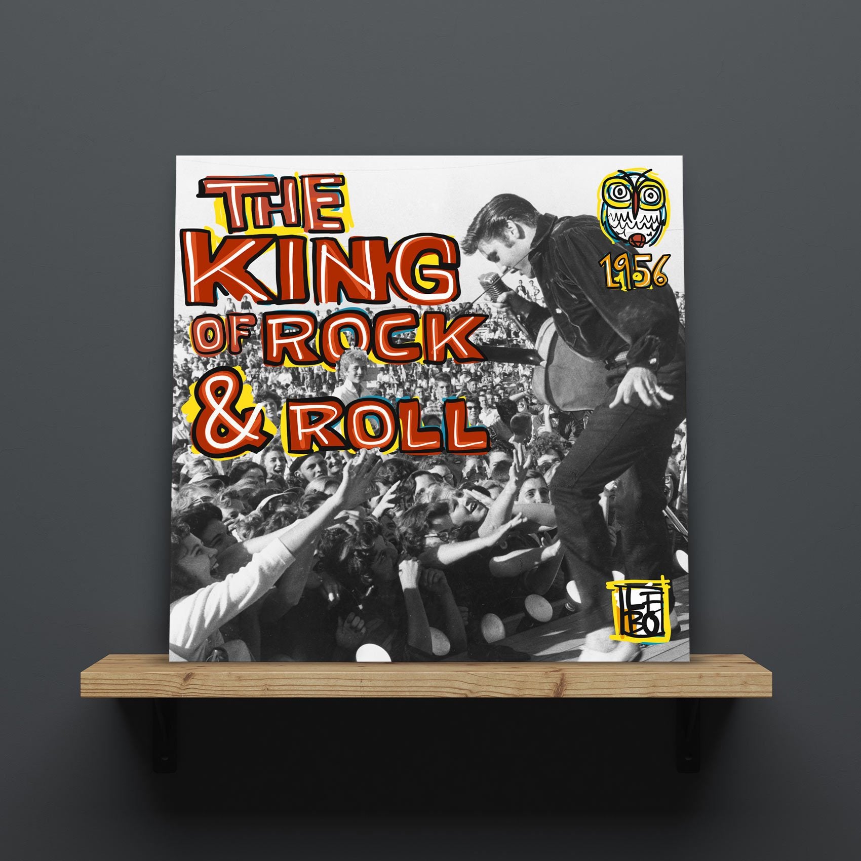 The King Of Rock & Roll - Mineral Print - shop.leboart.com