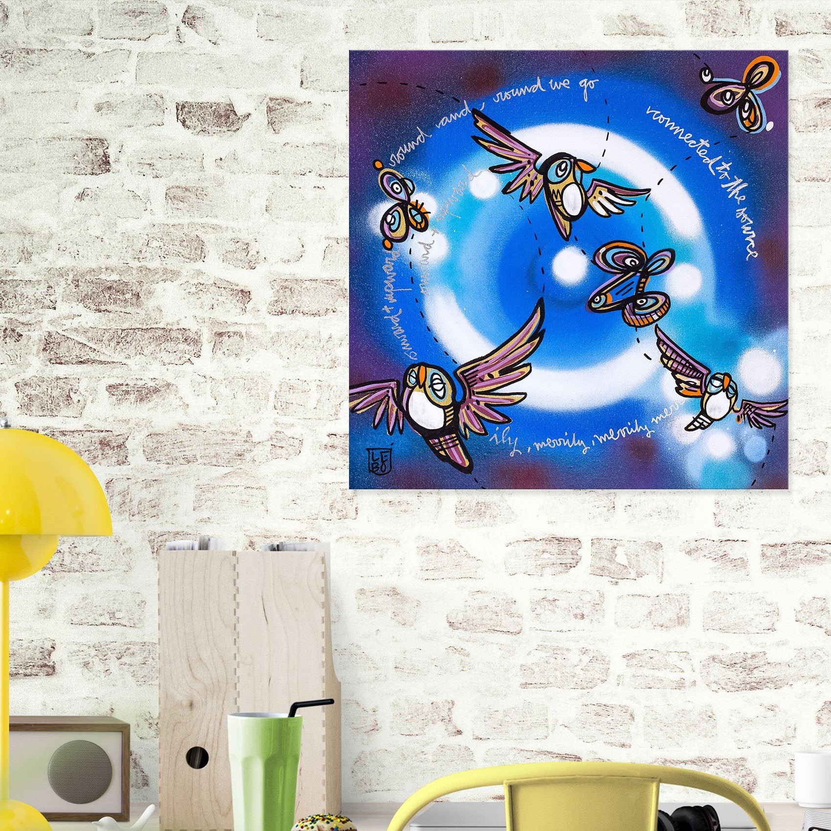 Round And Round We Go - Mineral Print - shop.leboart.com