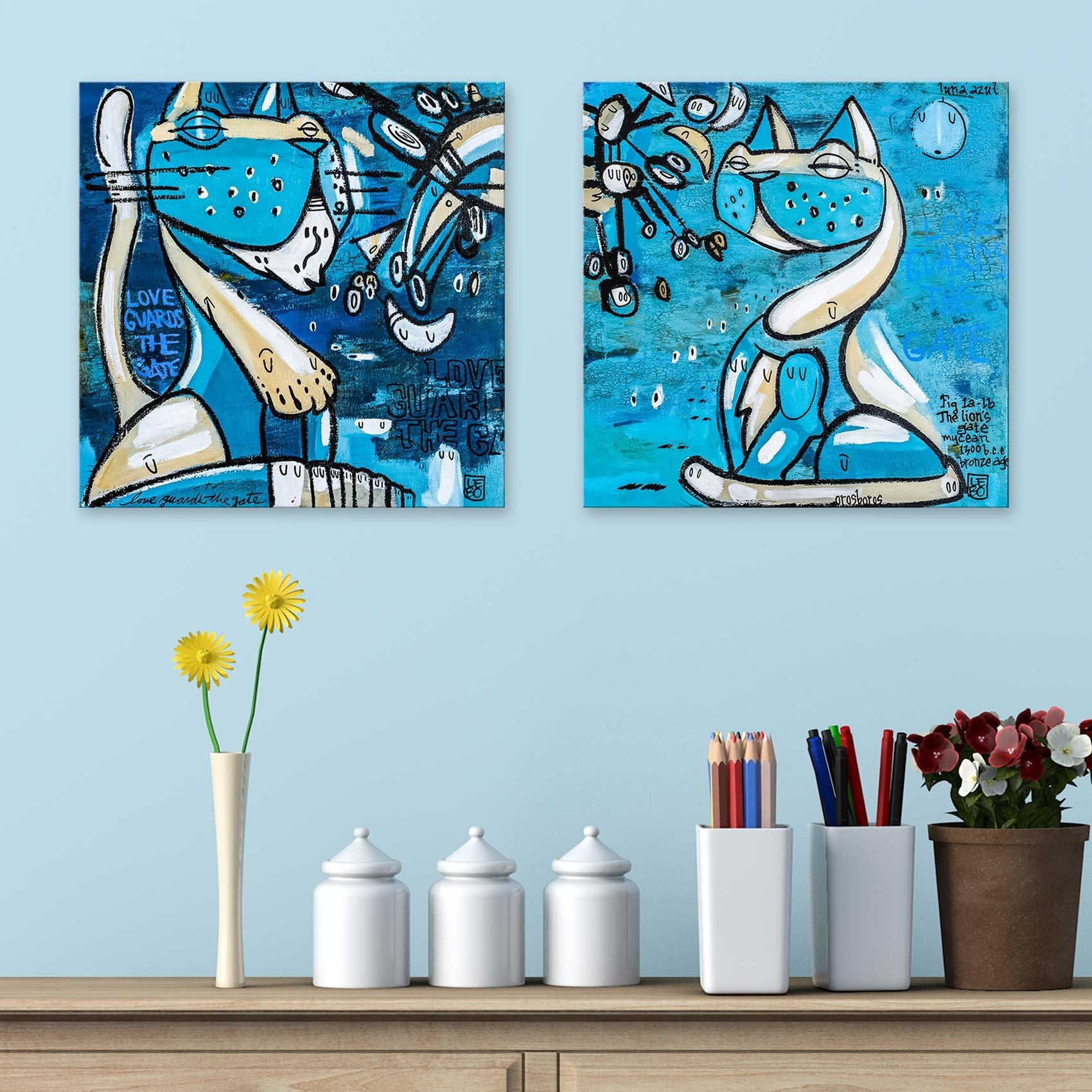 Love Guards The Gate - Mineral Print - shop.leboart.com