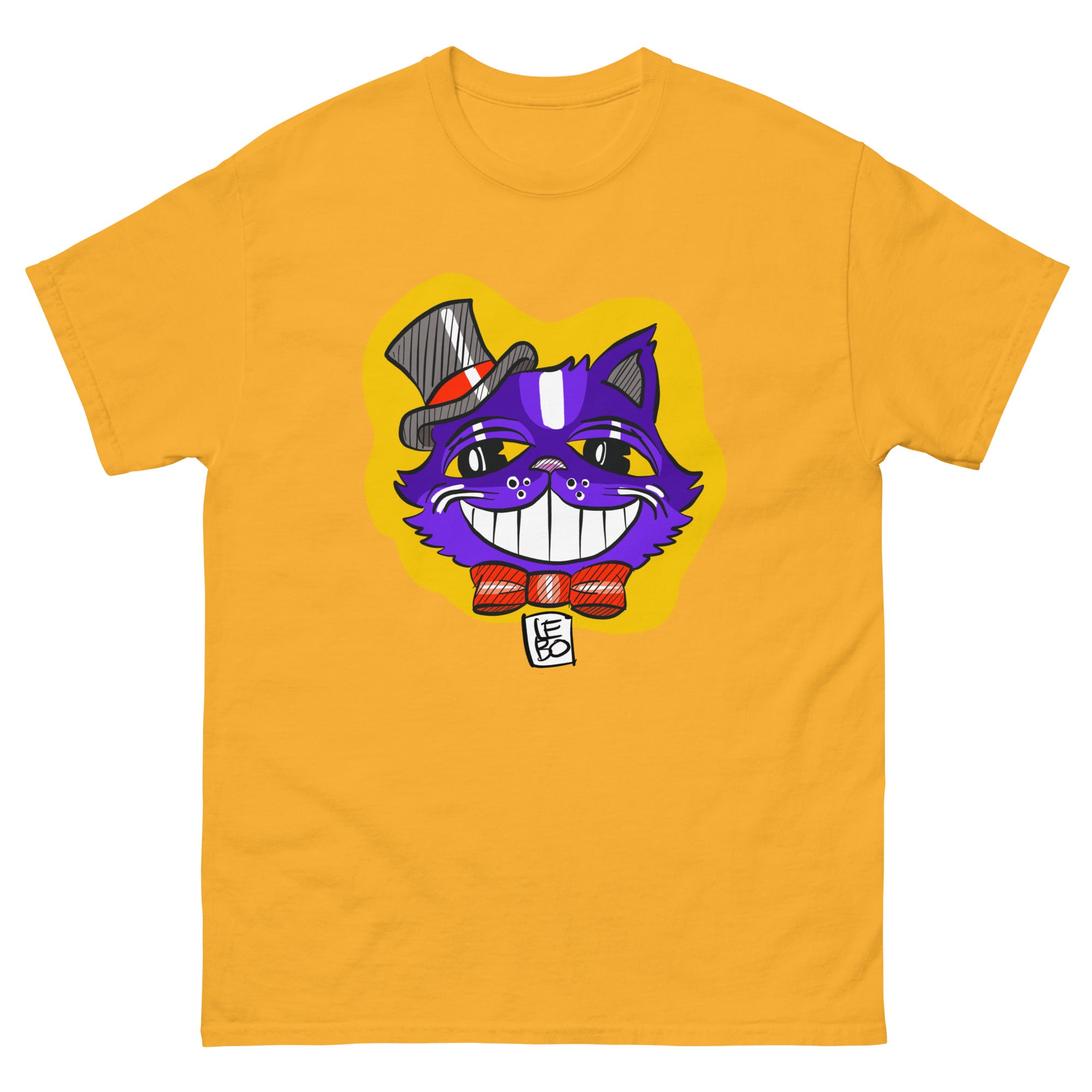 Spooky Cool Kitty  - Lebo Short Sleeve Unisex T-Shirt