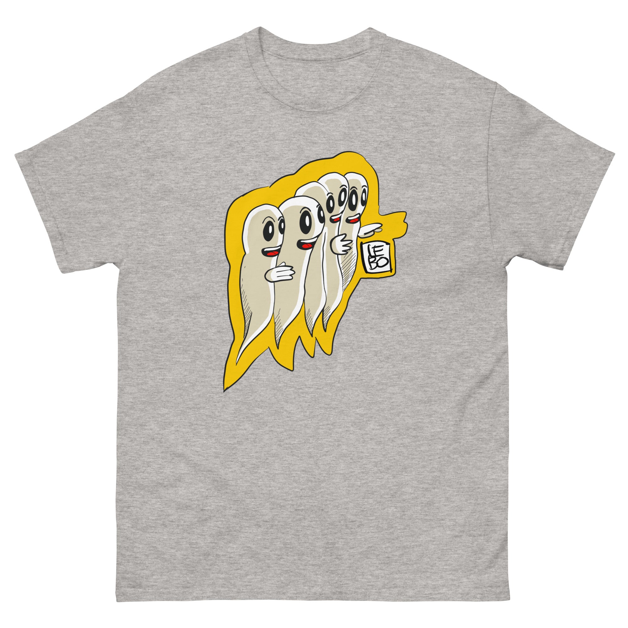 Gaggle of Friendly Ghosts - Lebo Short Sleeve Unisex T-Shirt