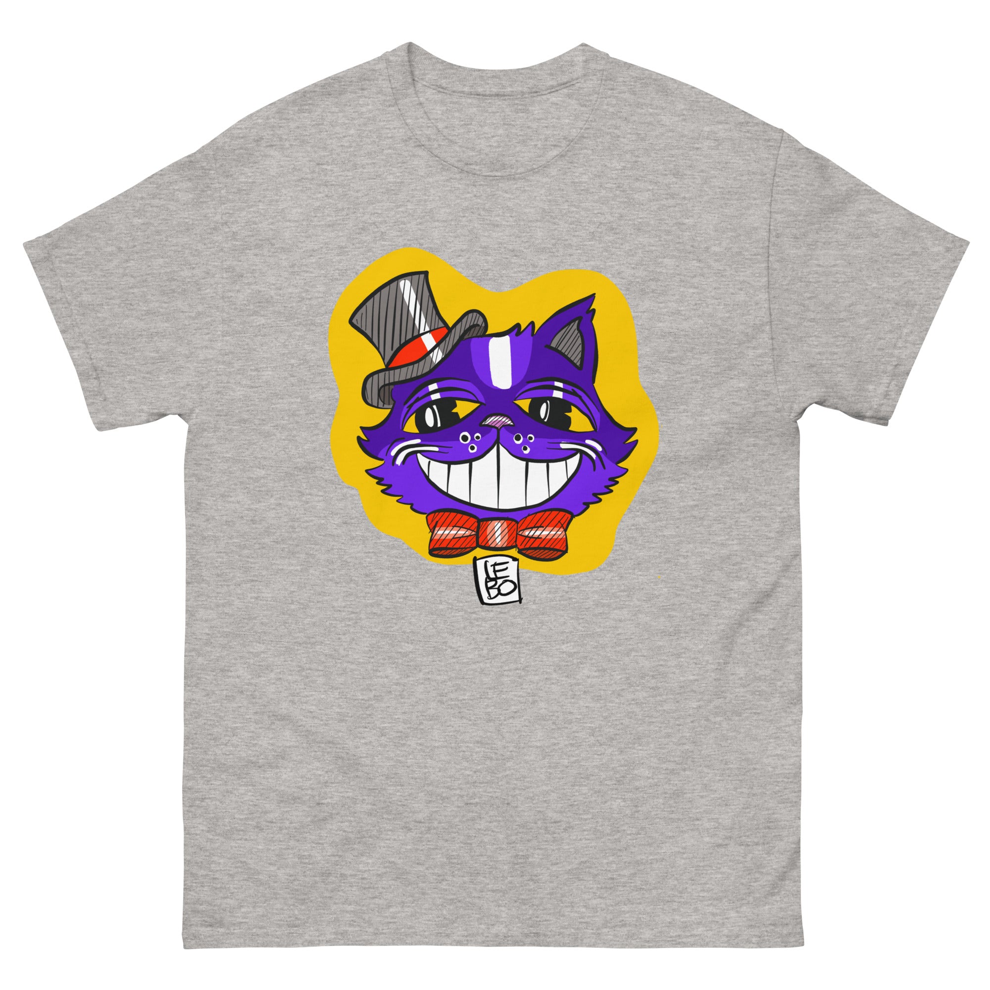 Spooky Cool Kitty  - Lebo Short Sleeve Unisex T-Shirt