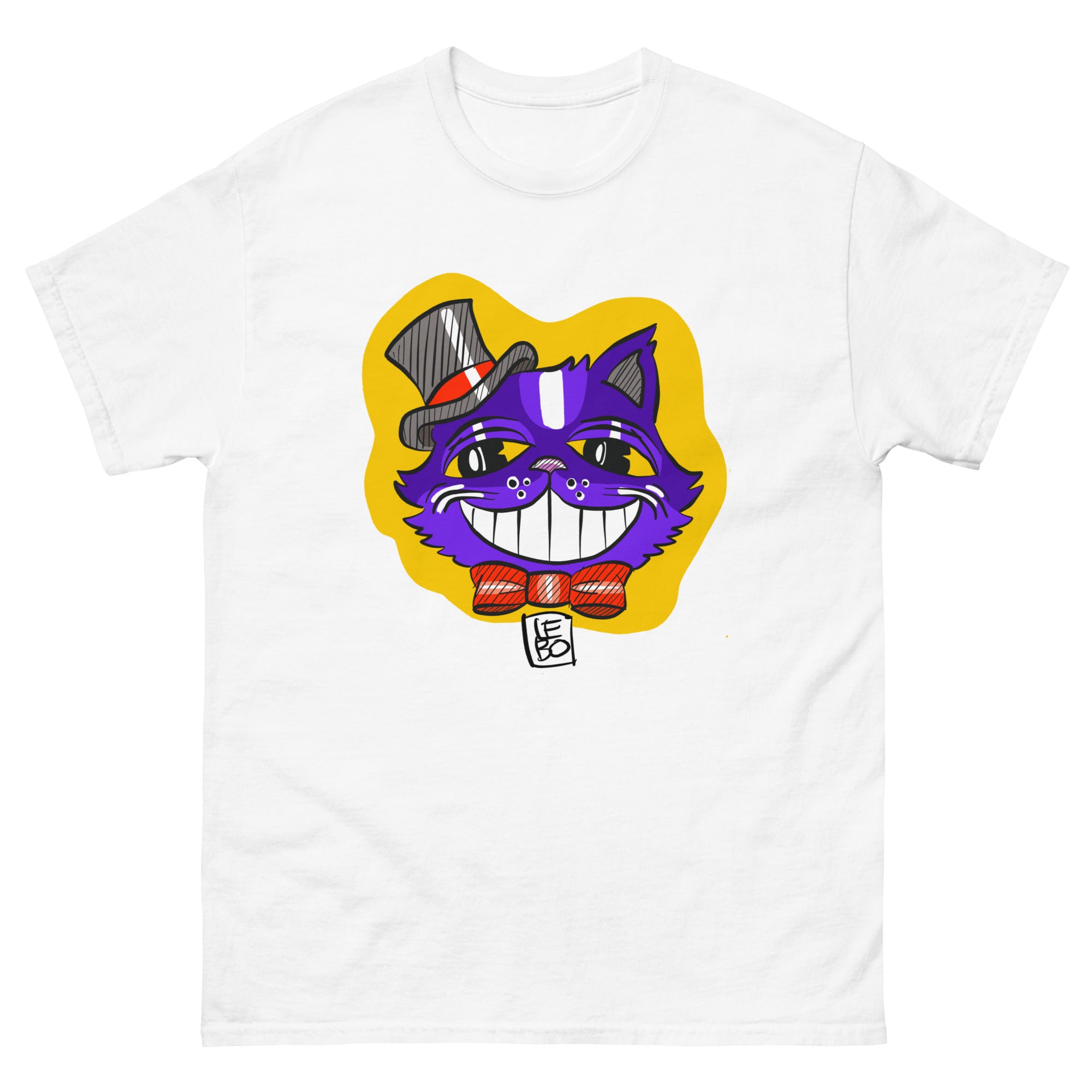 Spooky Cool Kitty  - Lebo Short Sleeve Unisex T-Shirt