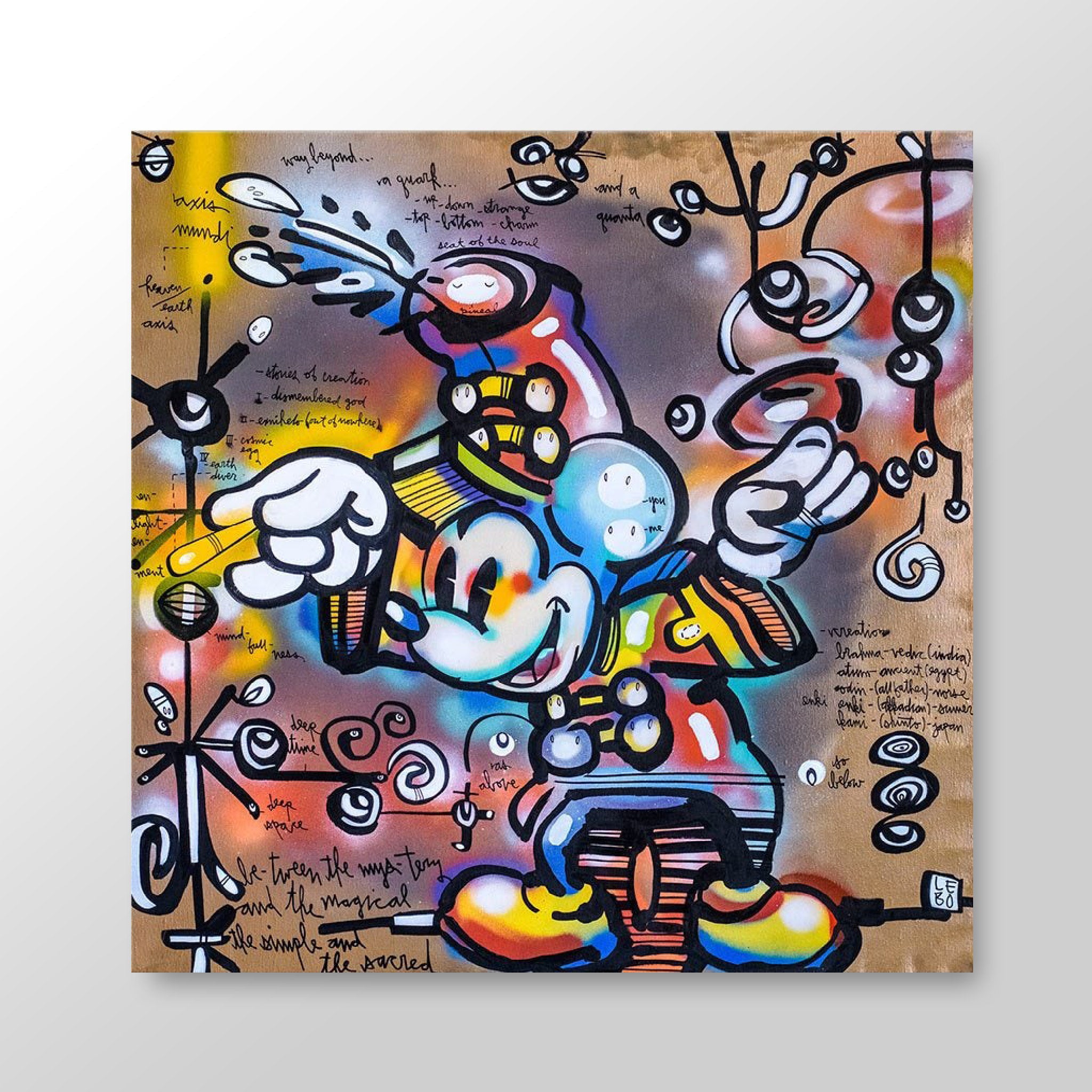 Between The Mystery and The Magical - Lebo Brushed Aluminum Art Bond