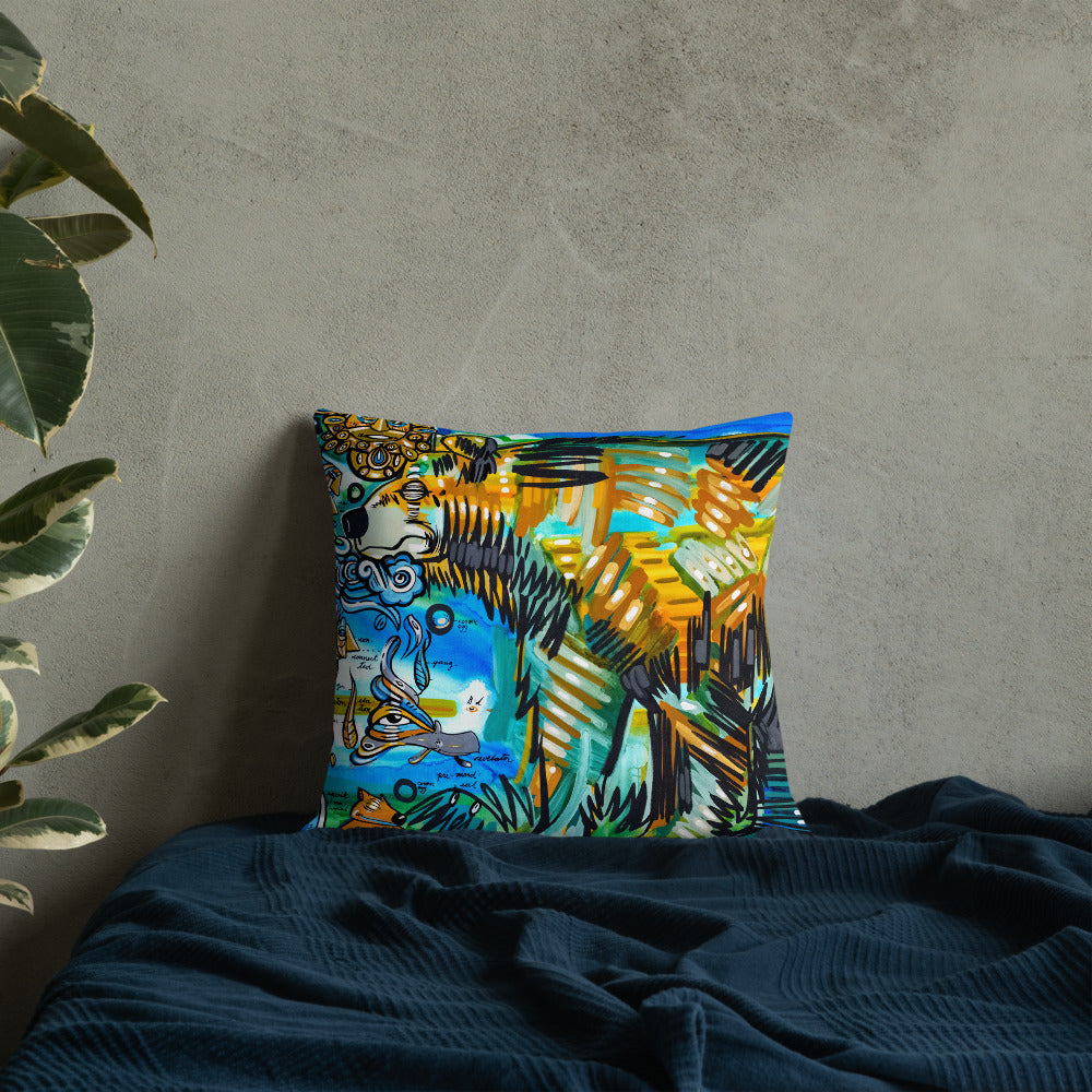 At The Source – Lebo Premium Throw Pillow