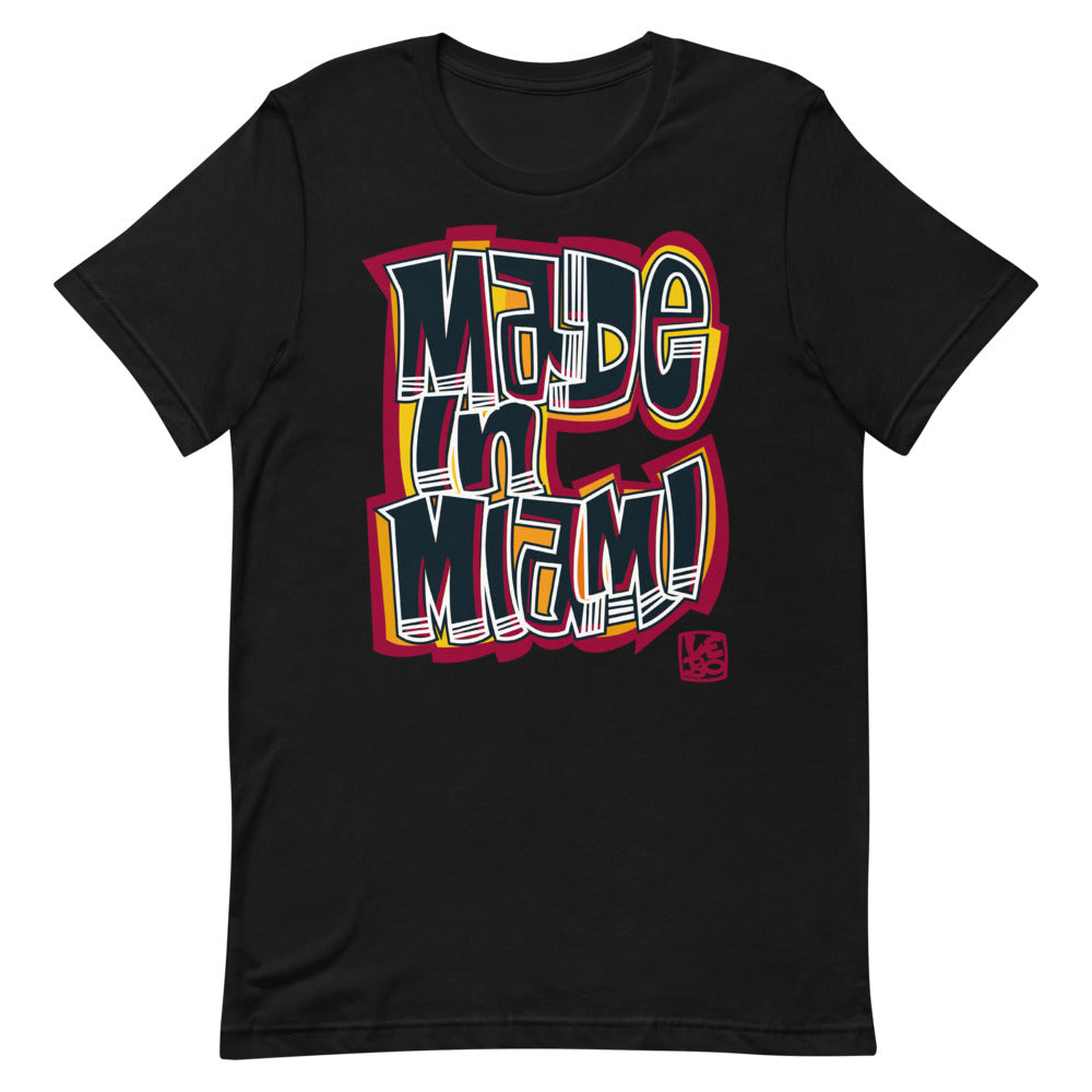 Made in Miami - Red & Black - Lebo Short-Sleeve Unisex T-Shirt