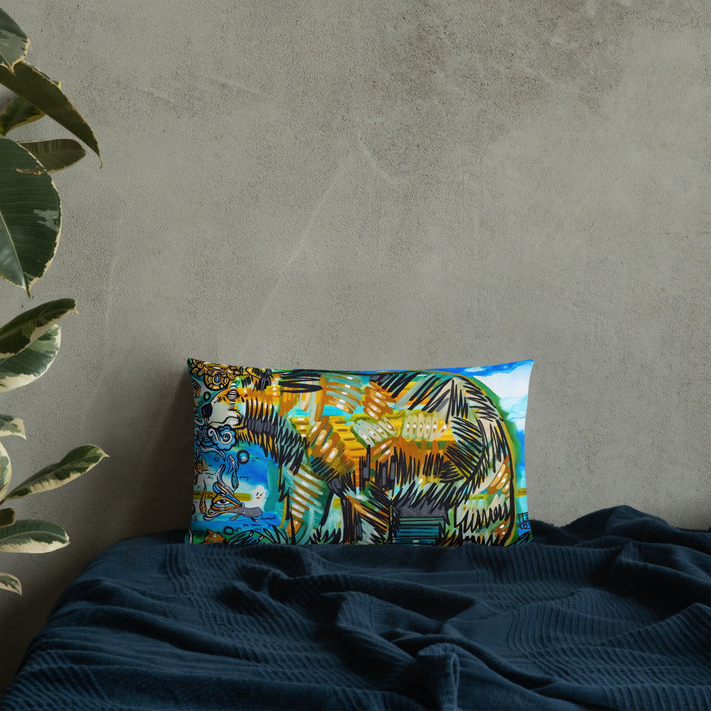 At The Source – Lebo Premium Throw Pillow