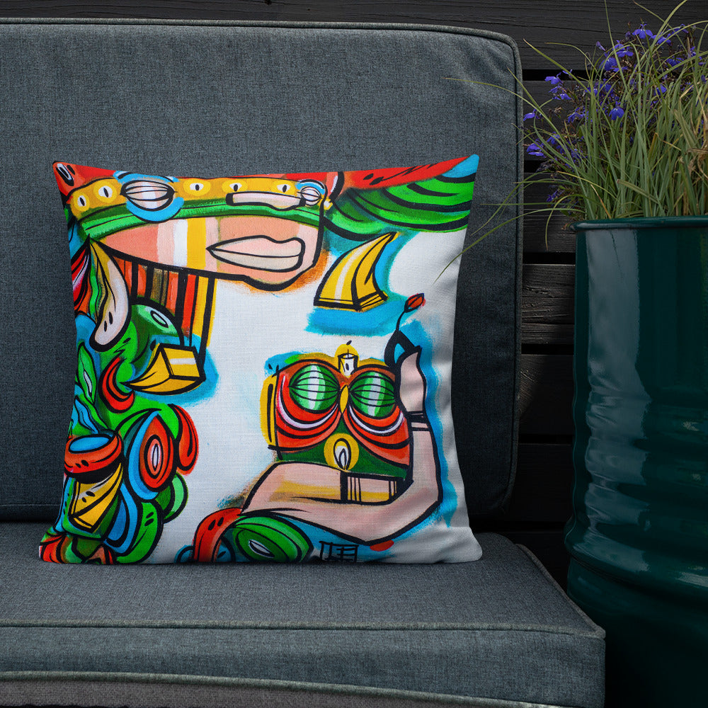 Back to the Garden, Natural Mystic – Lebo Premium Throw Pillow