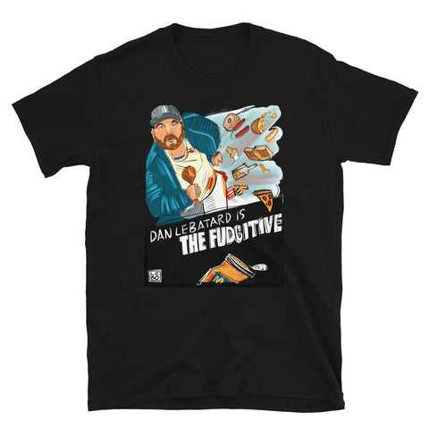 Dannywood - The Fudgitive (Starring Dan Le Batard) – Lebo Short-Sleeve Unisex T-Shirt