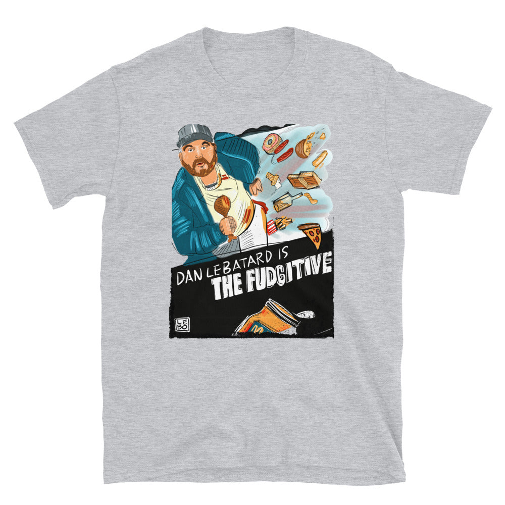 Dannywood - The Fudgitive (Starring Dan LeBatard) – Lebo Short-Sleeve Unisex T-Shirt