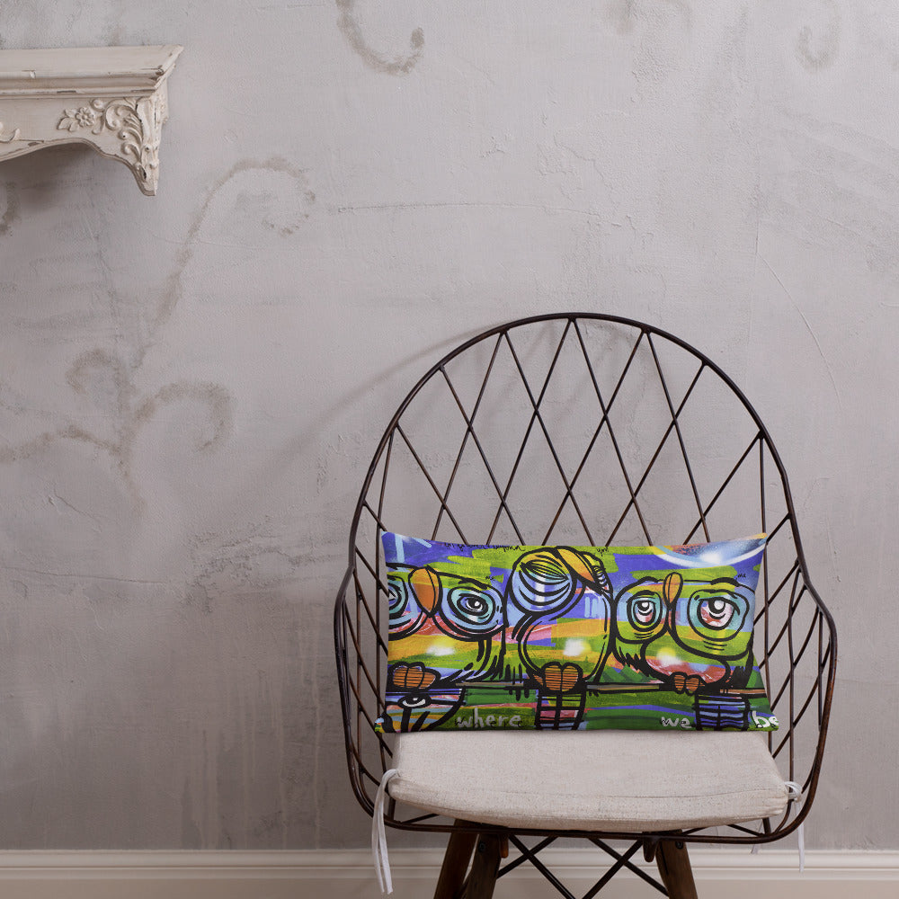 Right Here Where We Belong – Lebo Premium Throw Pillow