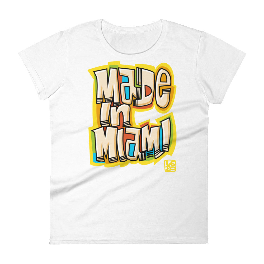 Made in Miami - Yellow - Lebo Ladies' Relaxed T-Shirt