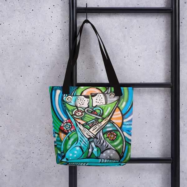 Through Time and Space – Lebo Tote bag