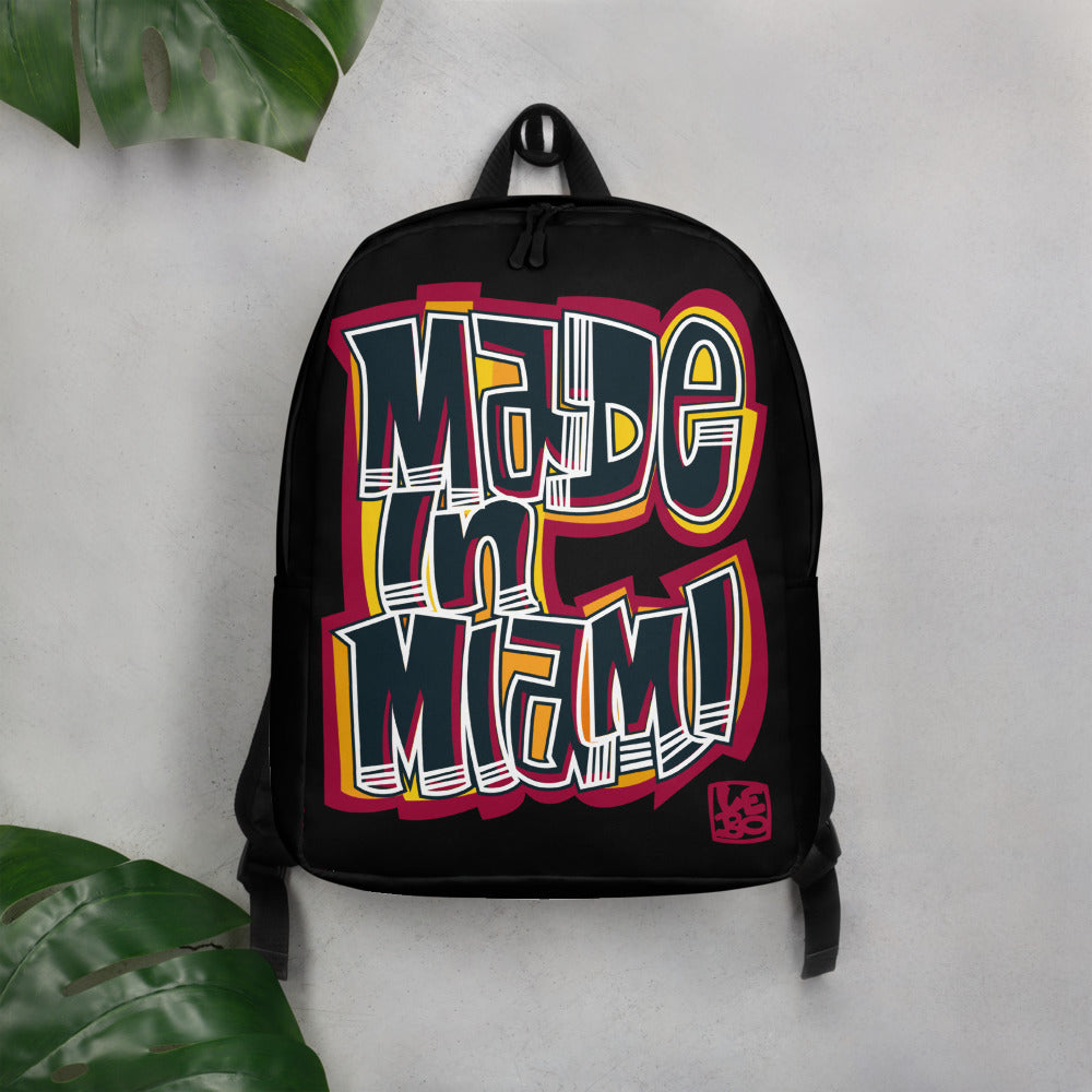 Made in Miami - Red & Black - Lebo Minimalist Backpack
