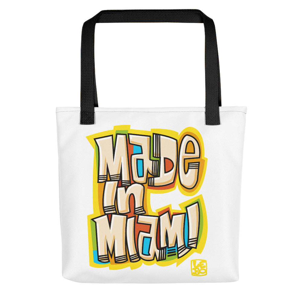 Made in Miami - Yellow - Lebo Tote bag