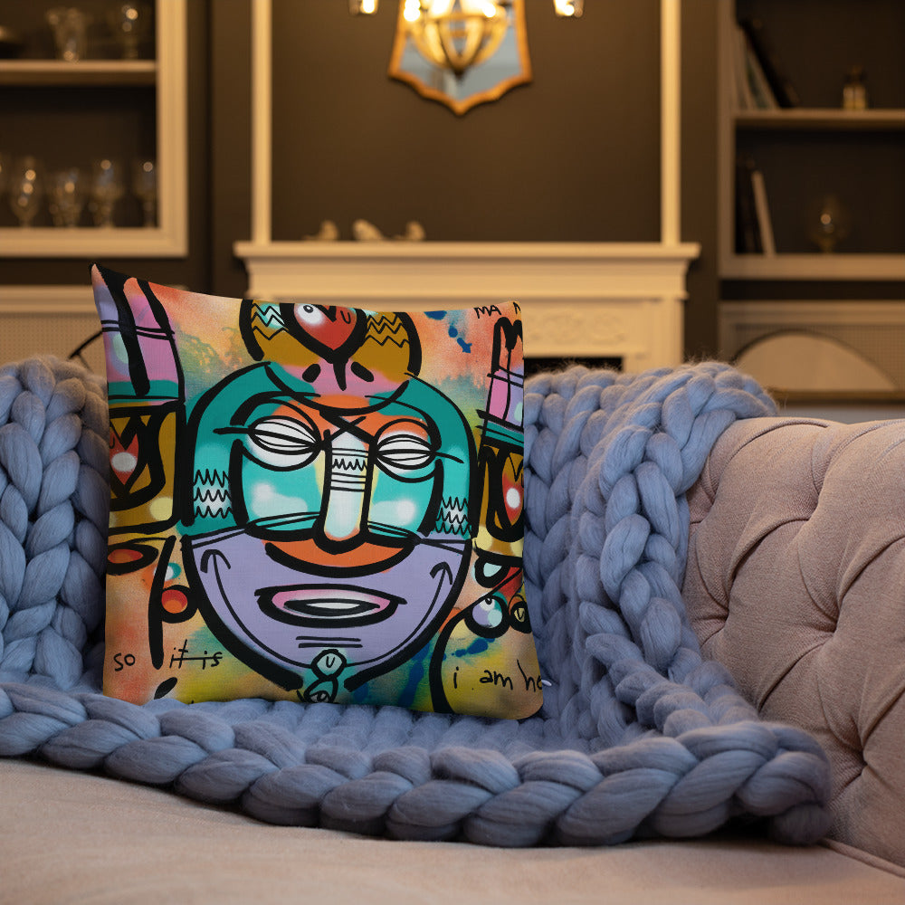 Amen Shaman – Lebo Premium Throw Pillow