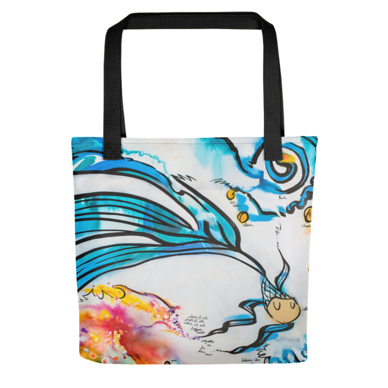 Between The Atom & The Void – Lebo Tote bag